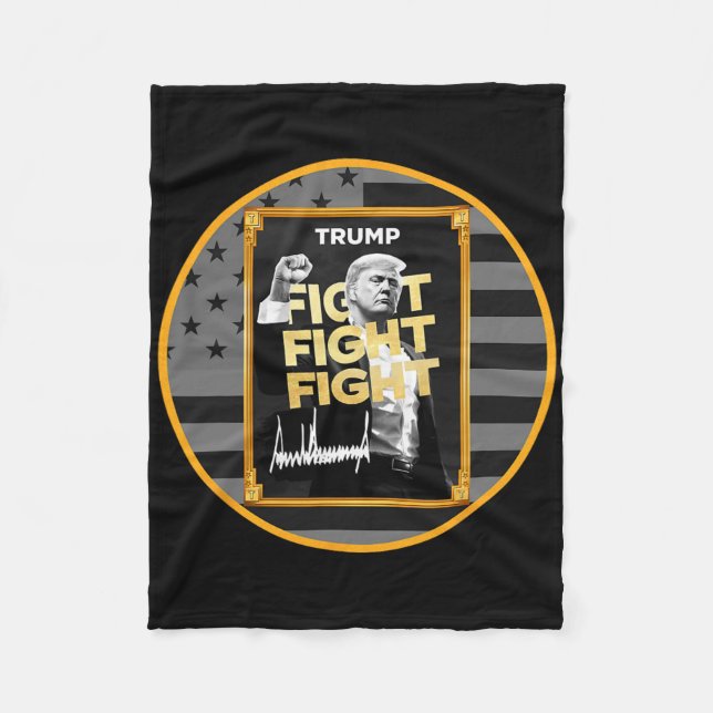 Rolig Trump Meme Coin Crypto President Meme  Fleecefilt (Framsidan)
