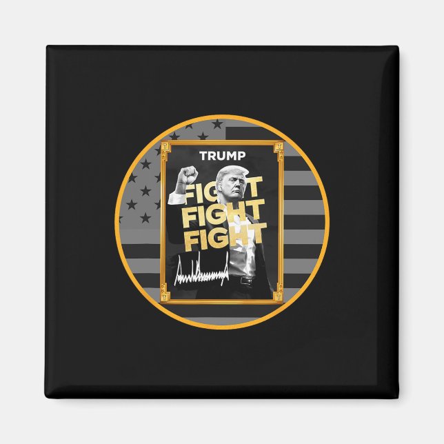 Rolig Trump Meme Coin Crypto President Meme  Magnet (Framsidan)