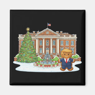 Rolig Trump Pepparkakorna President Jul Holiday Magnet