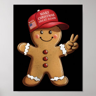 Rolig Trump Pepperkaksman Gör Julen Stor Igen A Poster