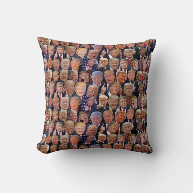 Rolig Trump-present Kastkudde Kudde (Framsida)