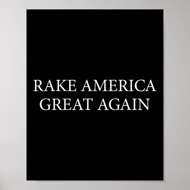Rolig Trump Rive Amerika Stort Igen Trädgårdsmästa Poster (Framsidan)