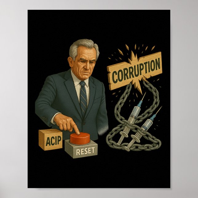 Rolig Trump Robert Kennedy Jr. Hela Cdc Meme Aci Poster (Framsidan)