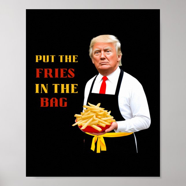 Rolig Trump Snabbmat Sätt Fritterna I G 2024  Poster (Framsidan)