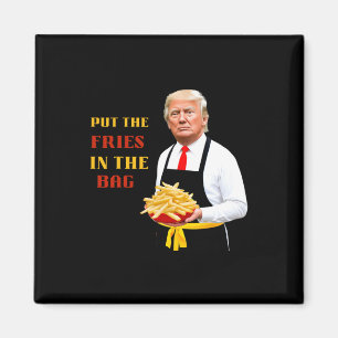 Rolig Trump Snabbmat Sätt Pommes Frites I G 2024 Magnet