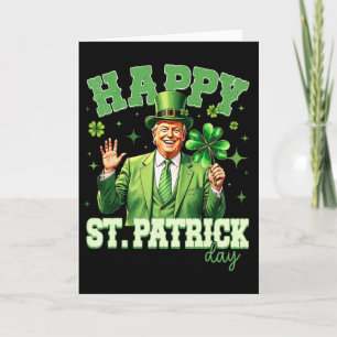 Rolig Trump St Patrick's Day Lucky Shamrock Irland Kort