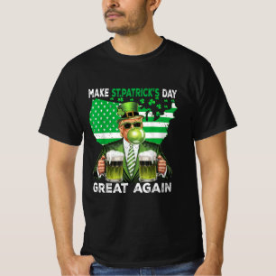 Rolig Trump St Patricks Day Shamrock Trump T Shirt