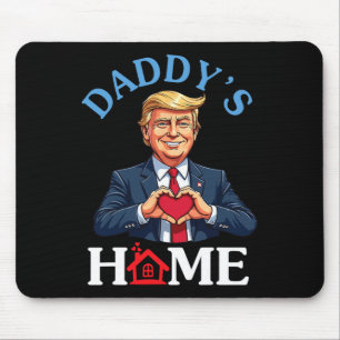 Rolig Trump Stil Hjärthänder Pappa är Hemma Fader Musmatta