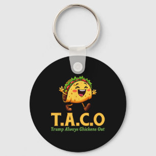 Rolig Trump Taco Trump Backar Alltid Ur Nyckelring