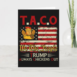Rolig Trump Taco Trump Chickar Alltid Ut _14 Kort