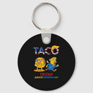 Rolig Trump Taco Trump Lämnar Alltid Krycken 17 Nyckelring