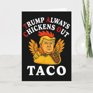Rolig Trump Taco Trump Lämnar Alltid Krycken 2 Kort