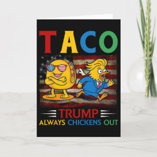 Rolig Trump Taco Trump Lämnar Alltid Krycken 30 Kort