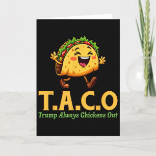 Rolig Trump Taco Trump Lämnar Alltid Krysset Kort