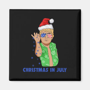 Rolig Trump Tomte Salt Jul i Juli Gif Magnet