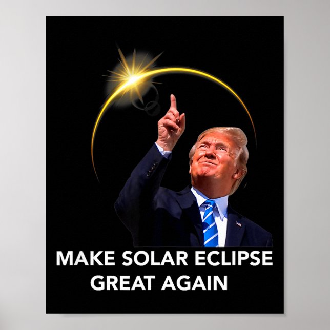 Rolig Trump Total Solförmörkelse Stor Poster (Framsidan)