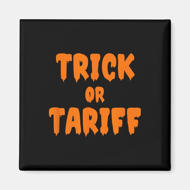 Rolig Trump - Trick Or Tariff _1  Magnet (Framsidan)