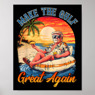 Rolig Trump Tröja Gör Gulfen Stor Trump Mercha Poster