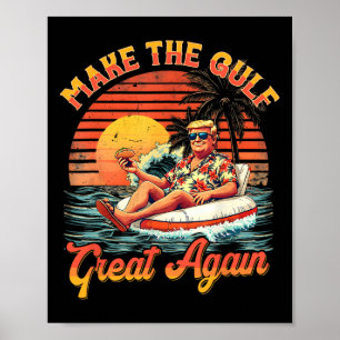 Rolig Trump Tröja Gör Gulfen Stor Trump Mercha Poster