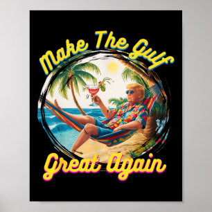 Rolig Trump Tröja Gör Gulfen Stor Trump Mercha Poster