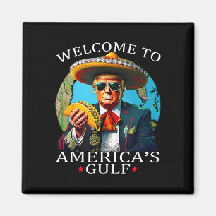 Rolig Trump Tröja Nacho Gulf No More Trump Merchan Magnet