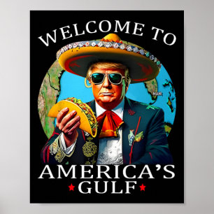 Rolig Trump Tröja Nacho Gulf No More Trump Merchan Poster