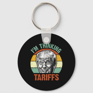 Rolig Trump-tull - Jag funderar på tullarna Politi Nyckelring