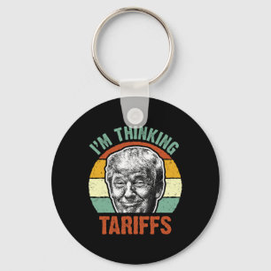 Rolig Trump-tull - jag funderar på tullarna politi Nyckelring