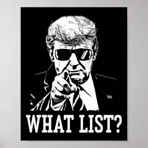 Rolig Trump Vad Lista 4 Poster