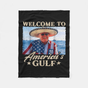 Rolig Trump Välkommen till Amerikas Golf, Golfen a Fleecefilt