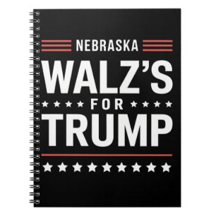 Rolig Trump Vance Walz's För Trump Nebraska Anteckningsbok