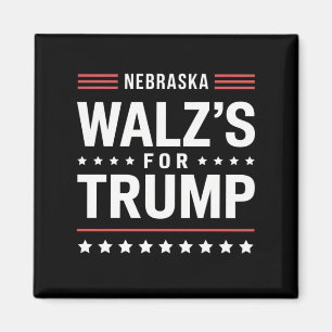 Rolig Trump Vance Walz's För Trump Nebraska Magnet