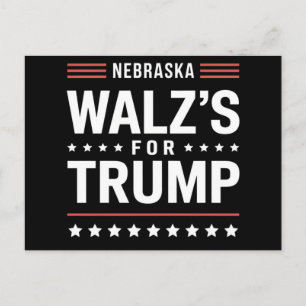Rolig Trump Vance Walz's För Trump Nebraska Vykort