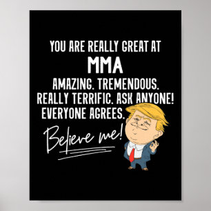 Rolig Trump Verkligen Bra Mma Kampsport Poster
