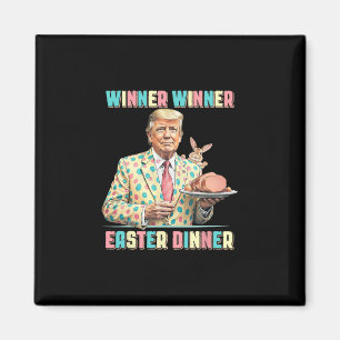 Rolig Trump Vinnare Vinnare Påskmiddag Påskdagen Magnet