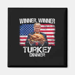 Rolig Trump Vinnare Vinnare Turkisk Middag Thanksg Magnet