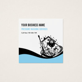 Rolig trycktvätt Kraftig tvätt Rengöring Fyrkantigt Visitkort