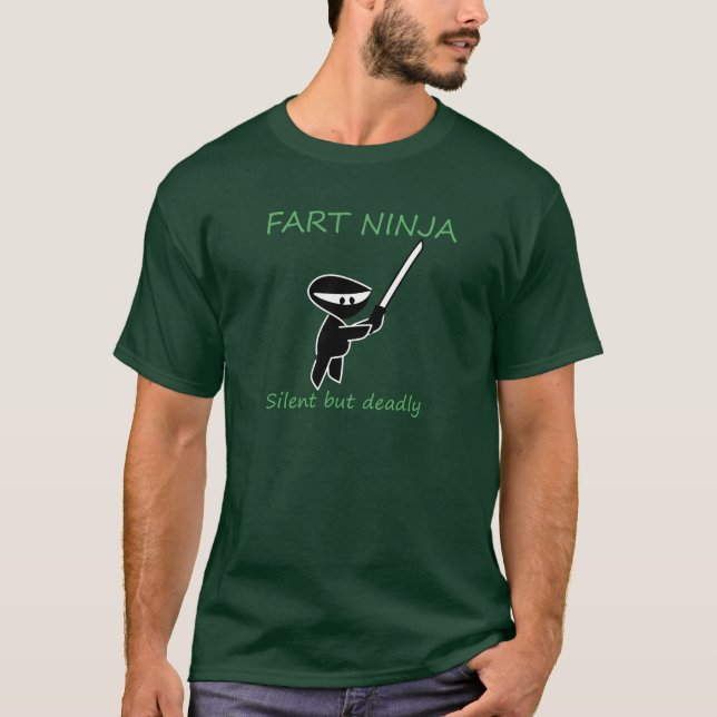 Rolig tshirt för fisninja tee (Framsida)