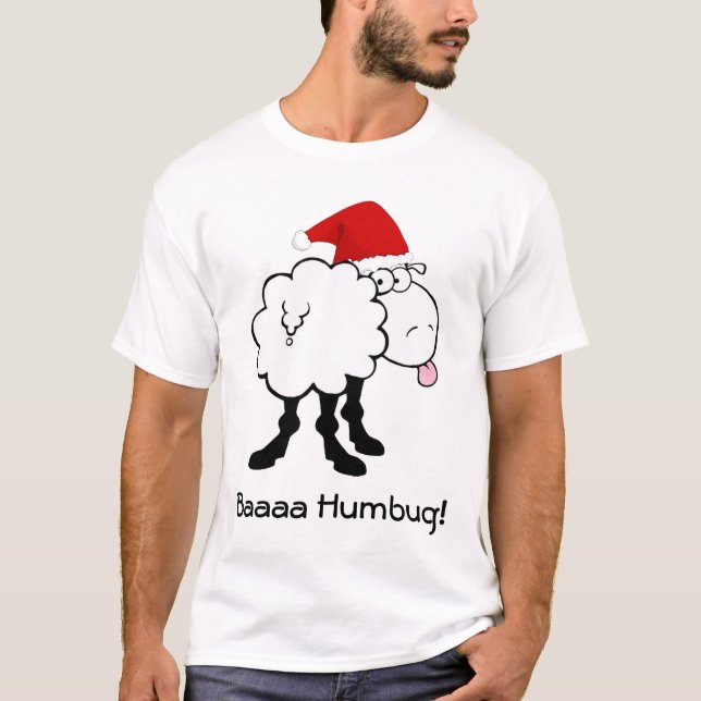 rolig tshirt för humbug för julfårbah tee shirt (Framsida)
