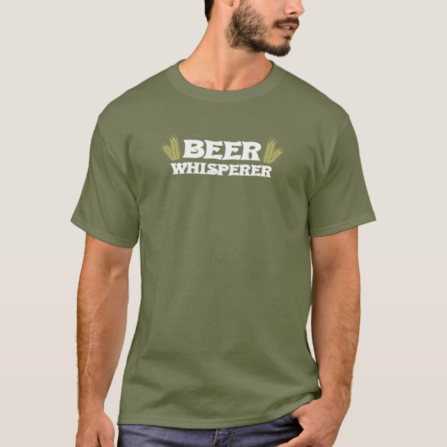 Rolig tshirt för ölWhisperer Tee (Framsida)