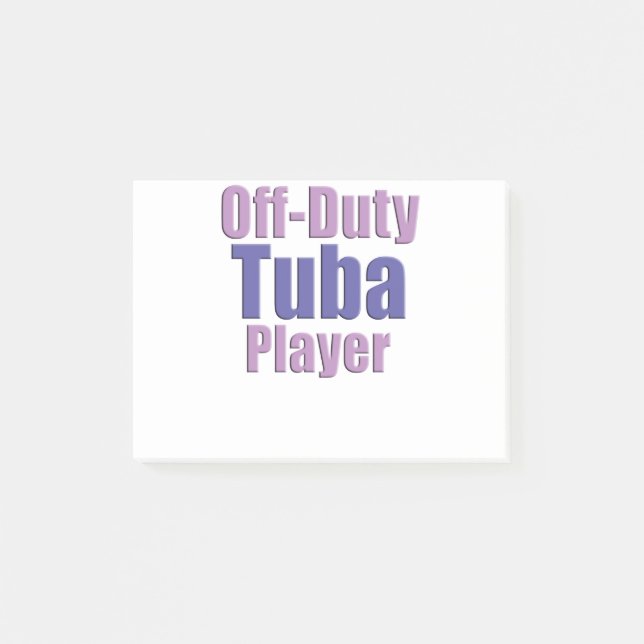 Rolig tuba post-it block (Framsida)