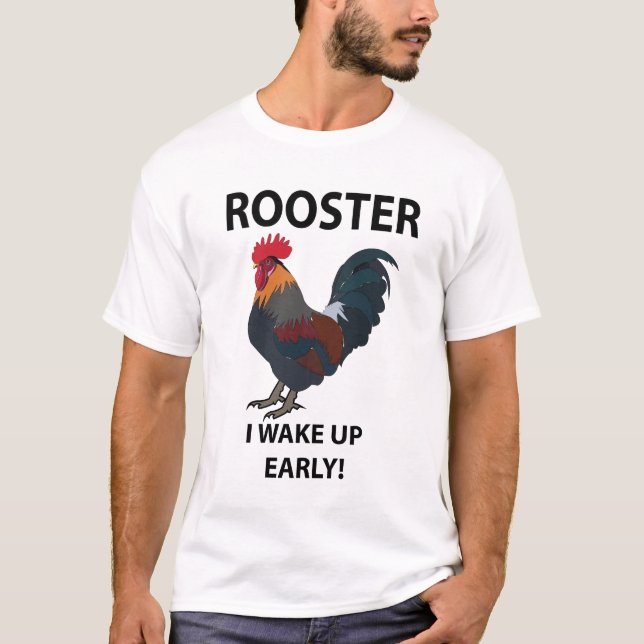 Rolig Tupp Fågel  T Shirt (Framsida)
