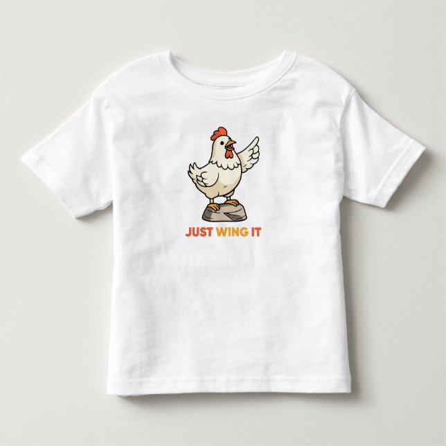 Rolig tupp fjäderfä djur t shirt (Framsida)