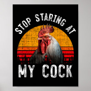 Rolig Tupp Kyckling Sluta Stirra På Min Present Poster