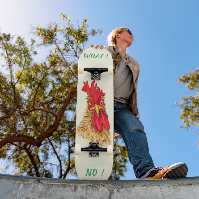 Rolig Tupp Skateboard Anpassad Text (Utomhus 1)