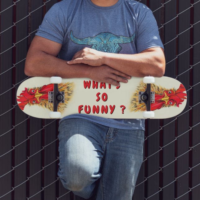 Rolig Tupp Skateboard Anpassad Text (Utomhus 3)
