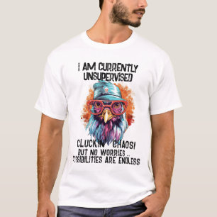 Rolig Tupp T-shirt - För närvarande Oövervakad