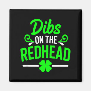 Rolig tur på rödhårig irländsk st patricks day magnet