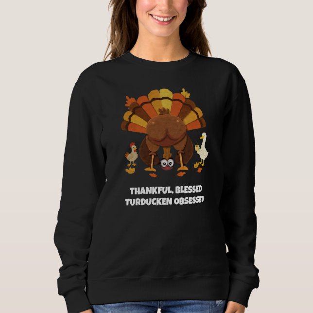 Rolig Turducken Thanksgiving T Shirt (Framsida)