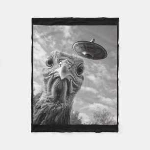 Rolig Turk Selfie Ufo Tackgivnings Fleecefilt